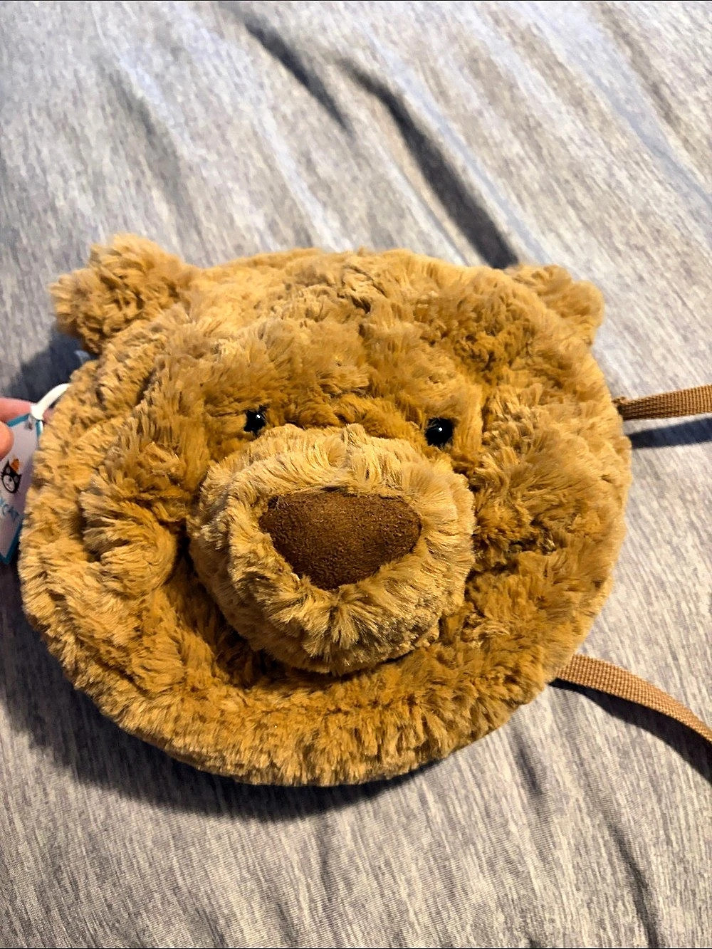 Jellycat Amuseable Peanut Bag Brown Mini Crossbody Bag NWT